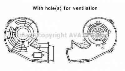 AVA QUALITY COOLING ol8642 -  Электродвигатель, вентиляция салона